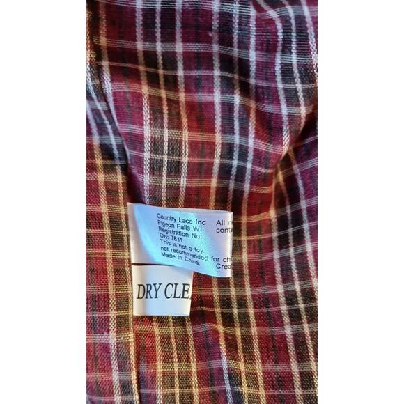 Country Lace Inc Women's XL Fall Scarecrow Pumpkin Applique Reversible Coat - Picture 5 of 6